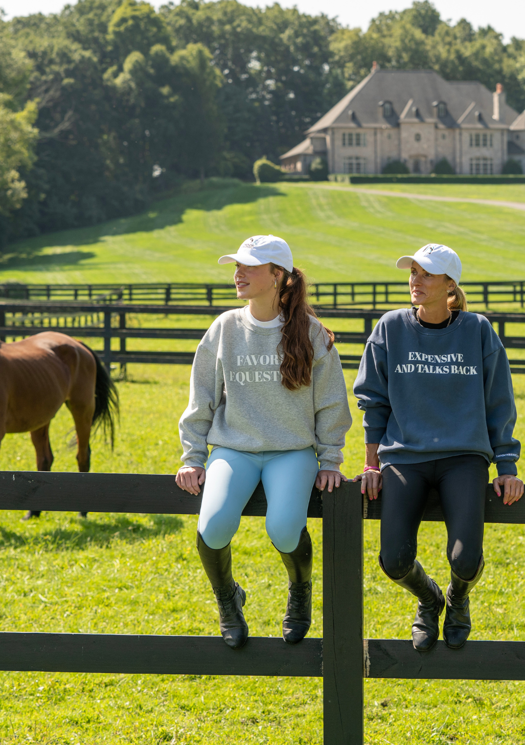 Favorite Equestrian Sweatshirt | Cloudy Gray