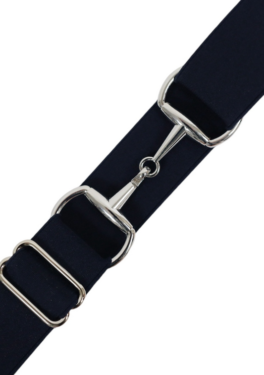 The Audrey Snaffle Bit Belt | Navy