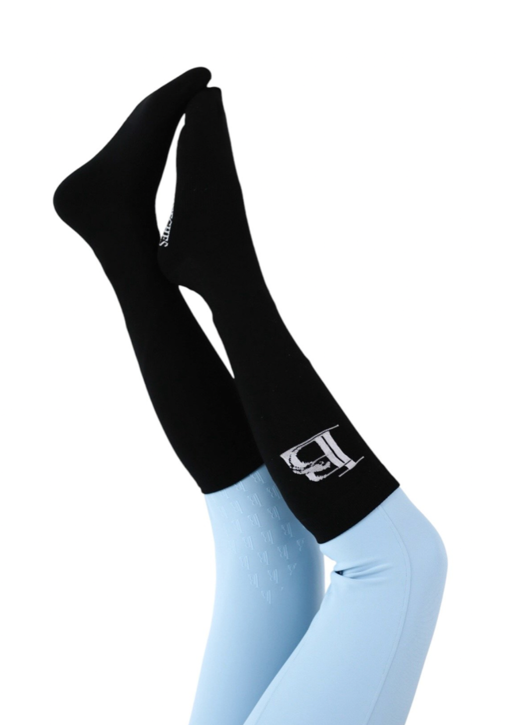 LB Logo Riding Socks | Black
